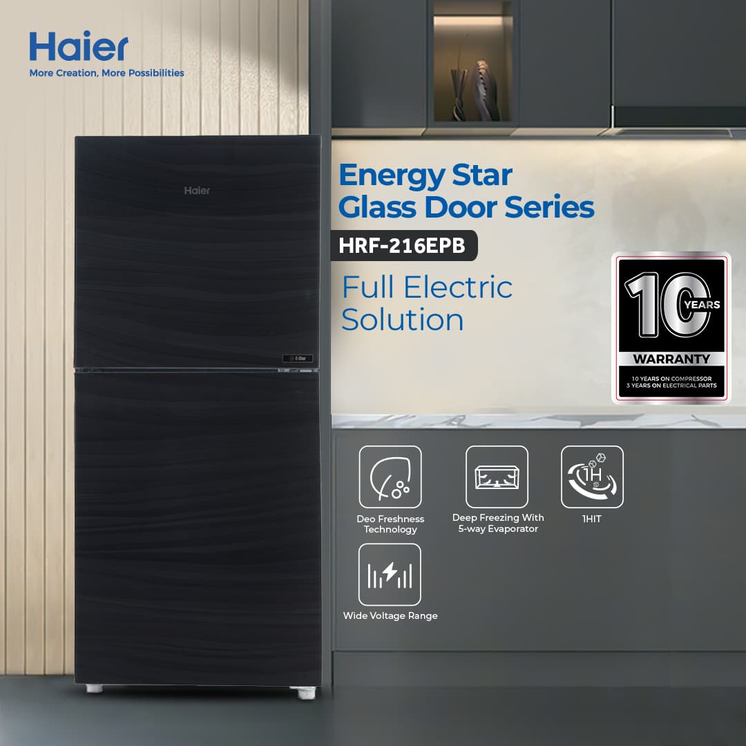 HRF-216 EPR/EPB/EPC/EPG - 7.5 CFT E-Star Glass Door Series Refrigerator