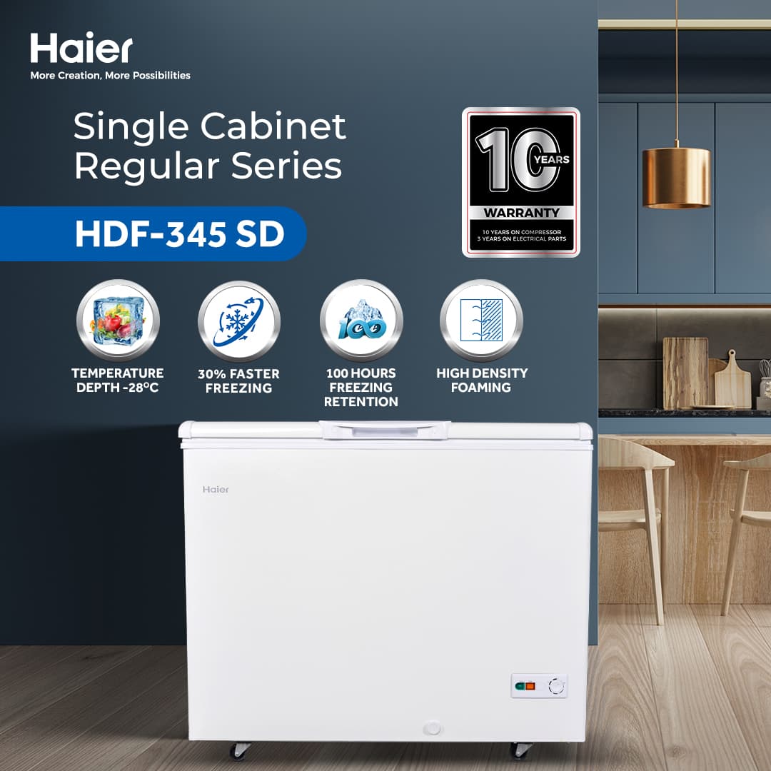 HDF-345 - 12 CFT Single Door Regular Deep Freezer
