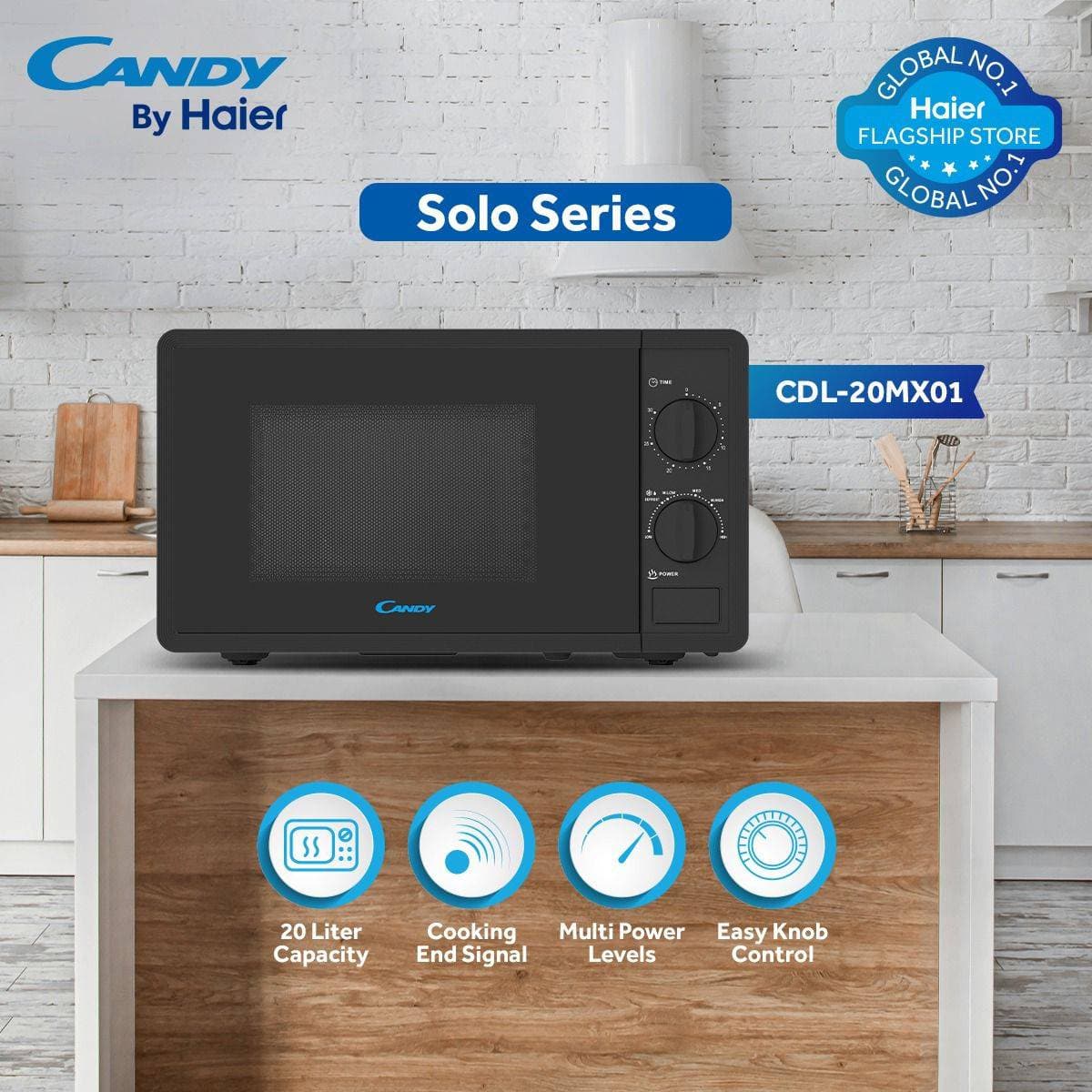 Candy - CDL-20MX01 - 20L Solo Microwave Oven