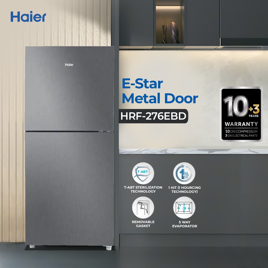 HRF-276 EBS/EBD - 10 CFT E-Star Metal Door Refrigerator