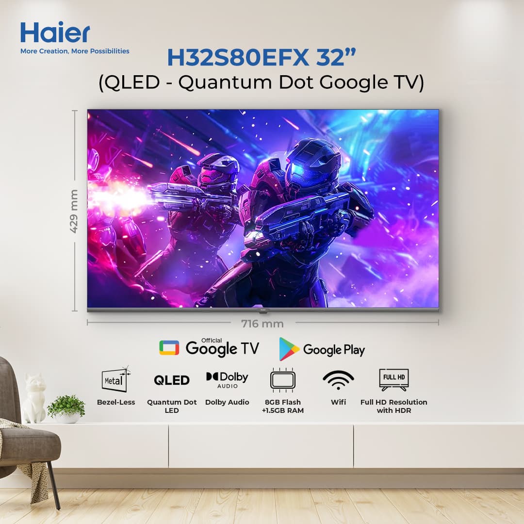 H32S80EFX- Full HD QLED Google TV