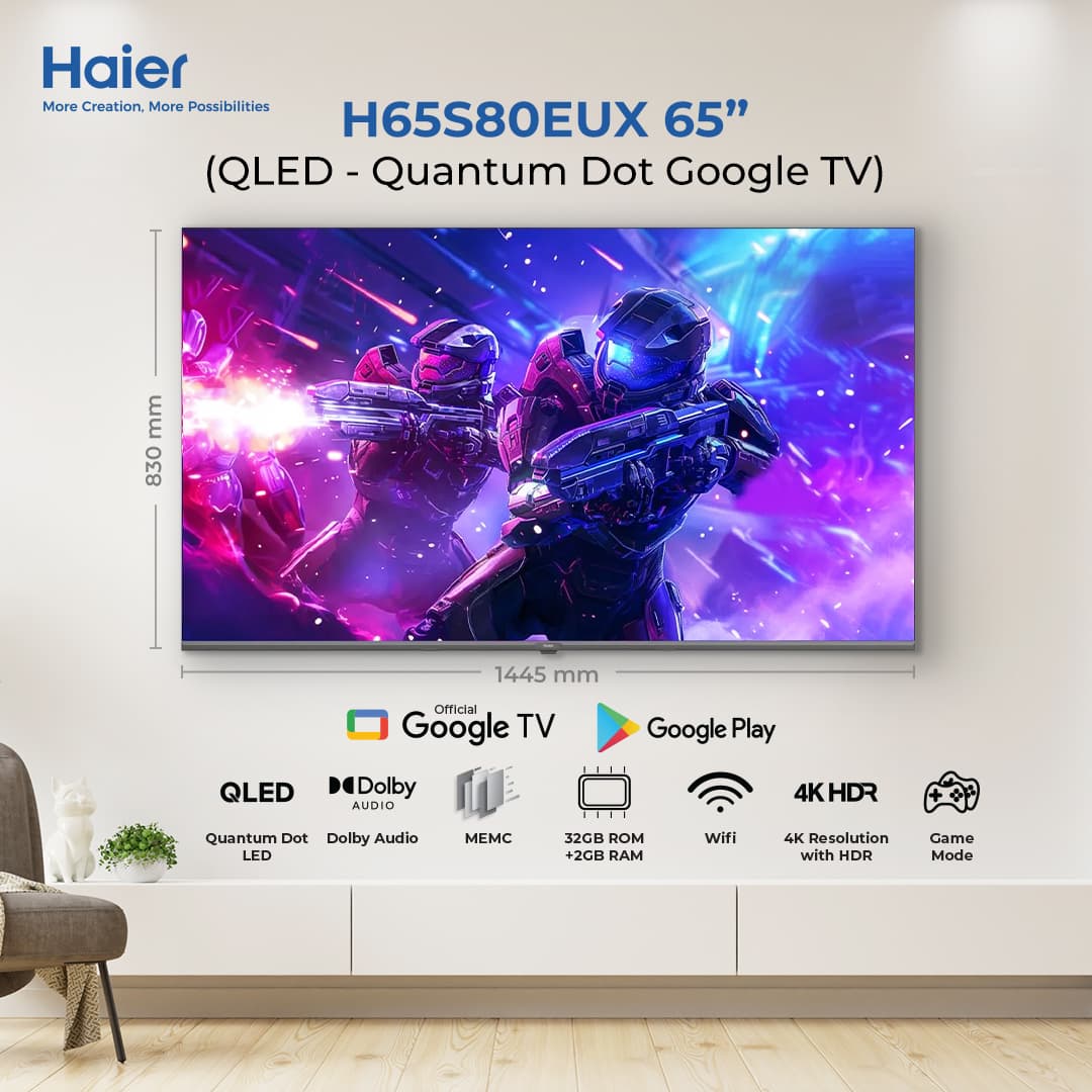 H65S80EUX- 4K QLED Google TV
