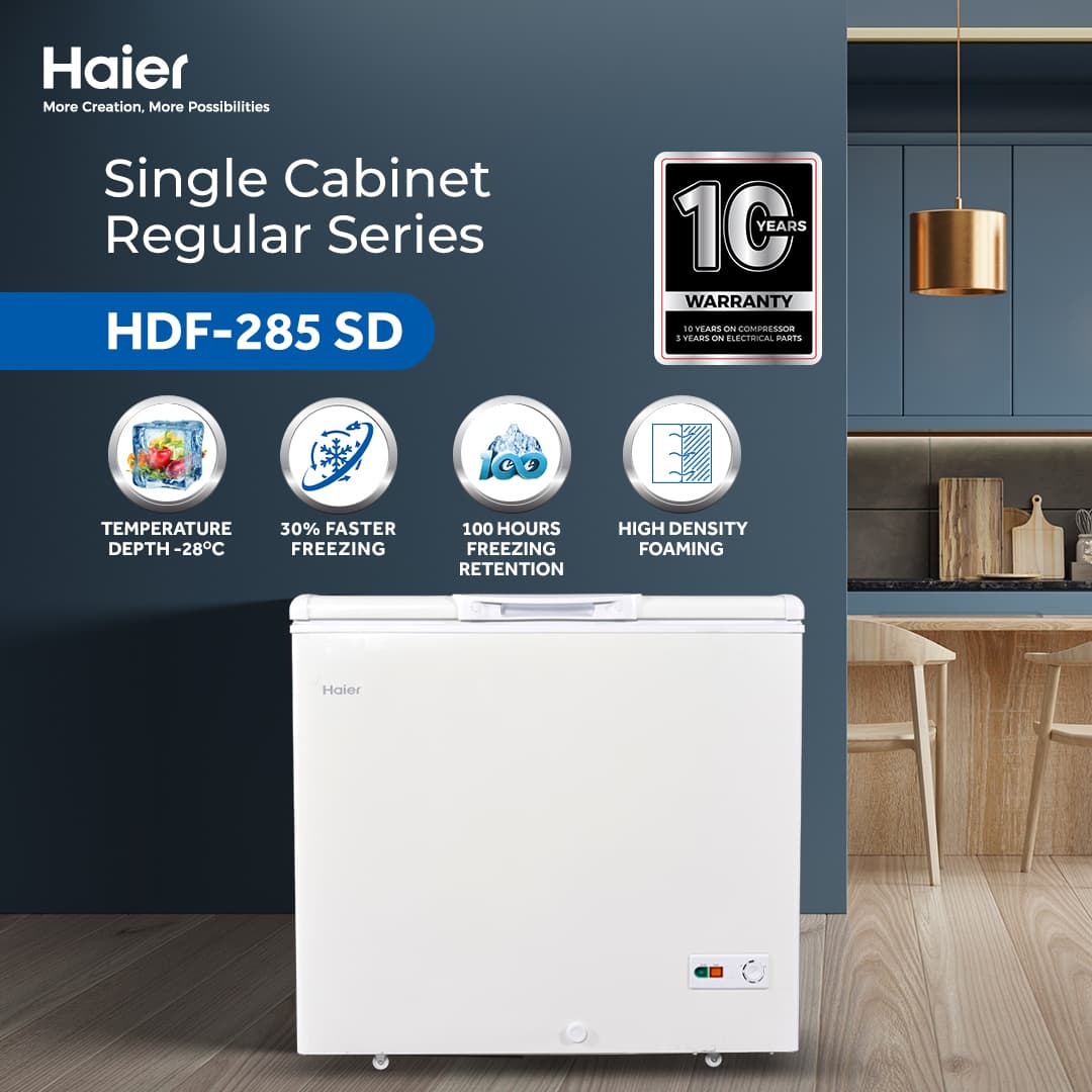 HDF-285 - 10 CFT Single Door Regular Deep Freezer