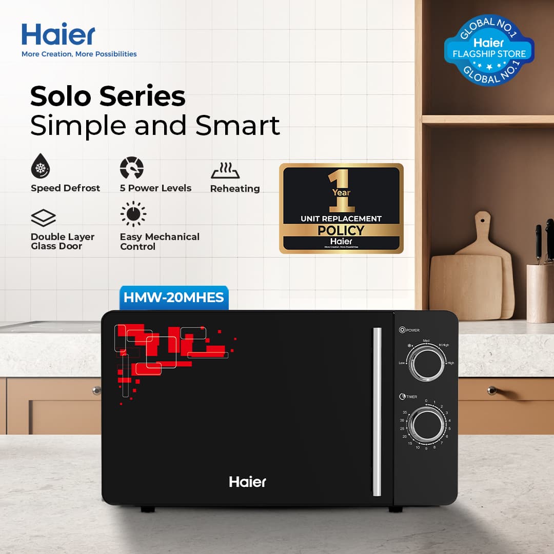 HWM 20 MHES-Haier Solo Microwave Oven