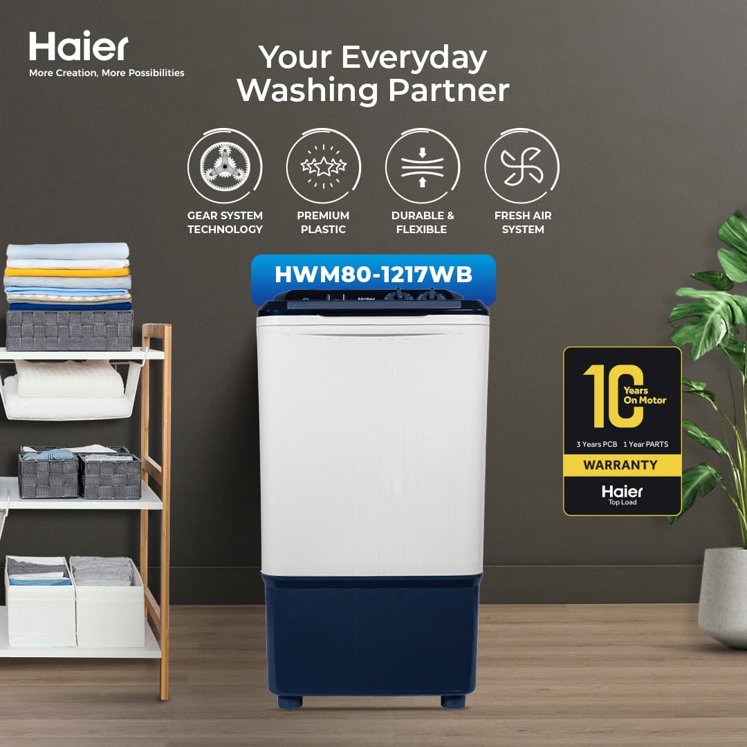 HWM 80-1217-8kg Single Tub Semi Automatic Washing Machine